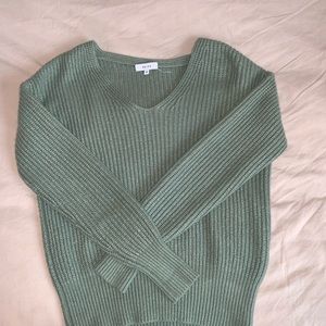 XS Reiss Sage Green Knit Sweater